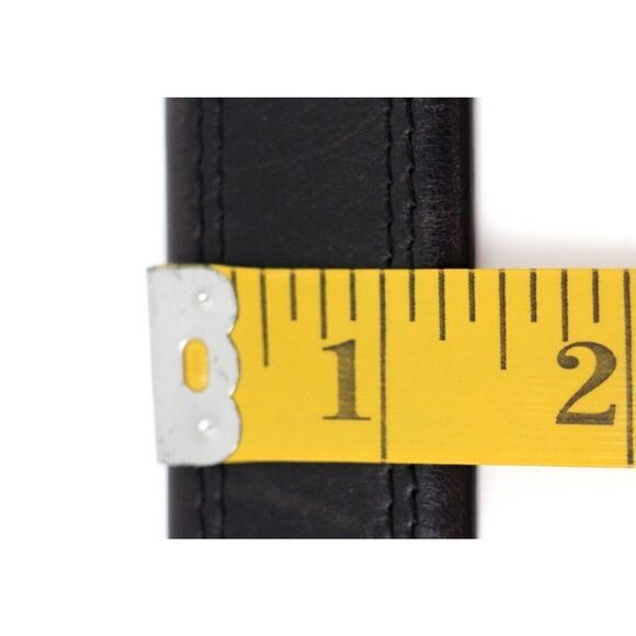 DOCKERS BLACK GENUINE LEATHER 1 3/8"Wd STITCH CASUAL DRESS MEN'S BELT Sz 36 (F30 - Picture 9 of 13